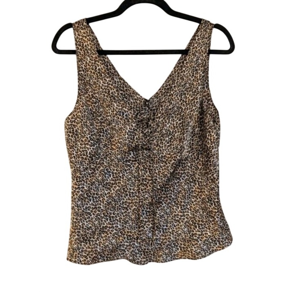 Leopard Print Sleeveless‎ Y2K Top Size M